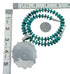 Navajo Turquoise Sterling Silver Necklace Pendant Set SX10226