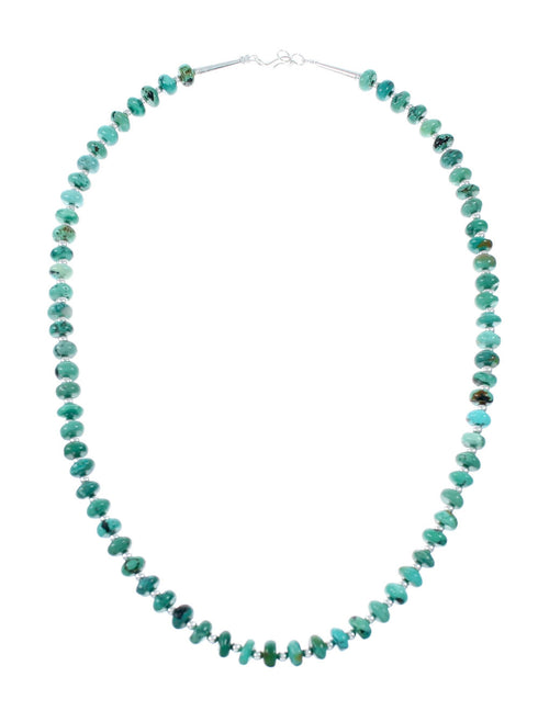 Navajo Turquoise Sterling Silver Necklace Pendant Set SX10228