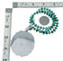 Navajo Turquoise Sterling Silver Necklace Pendant Set SX10228
