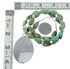 Genuine Navajo Turquoise Sterling Silver Necklace Pendant Set SX10229