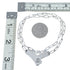 Sterling Silver Multicolor Navajo Pendant And Italian Link Chain Necklace SX10256