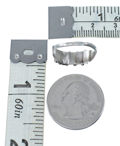 Zuni Opal Needlepoint Ring Size 6-1/4 SX10246