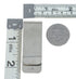 Sterling Silver And Triple Cube Turquoise Inlay Navajo Money Clip SX10250