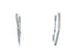 Liquid Sterling Silver Post Hoop Earrings SX10239