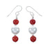 Genuine Sterling Silver Multicolor Bead Hook Dangle Earrings SX10235