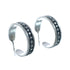Sterling Silver Jewelry Native American Navajo Post Hoop Earrings SX10237