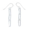 Native American Authentic Sterling Silver Hook Link Bead Earrings SX10233