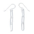 Native American Authentic Sterling Silver Hook Link Bead Earrings SX10233