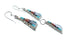 Zuni Native American Multicolor Inlay Pendant Earrings Jewelry Set SX10251