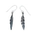Native American Sterling Silver Feather Hook Dangle Earrings SX10238