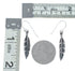Native American Sterling Silver Feather Hook Dangle Earrings SX10238