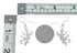 Navajo Sterling Silver Lizard Hook Dangle Overlay Earrings Jewelry SX10328