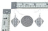Traditional Patterned Diamond Shaped Navajo Sterling Silver Hook Dangle Earrings SX10231