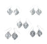 Traditional Patterned Diamond Shaped Navajo Sterling Silver Hook Dangle Earrings SX10231