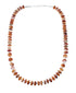 Sterling Silver Native American Oyster Shell Bead Necklace SX10263