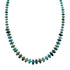 Navajo Turquoise Sterling Silver Native American Jewelry Bead Necklace SX10271