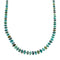 Navajo Turquoise Sterling Silver Native American Jewelry Bead Necklace SX10272