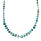 Navajo Turquoise Sterling Silver Native American Jewelry Bead Necklace SX10273