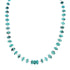 Genuine Navajo Turquoise Liquid Silver Jewelry Bead Necklace SX10274