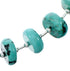 Genuine Navajo Turquoise Liquid Silver Jewelry Bead Necklace SX10274
