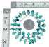 Genuine Navajo Turquoise Liquid Silver Jewelry Bead Necklace SX10274