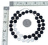 Navajo Native American Onyx Mother of Pearl Bead Sterling Silver Necklace SX10276