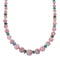Rhodochrosite Turquoise Authentic Sterling Silver Bead Necklace SX10262