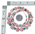 Rhodochrosite Turquoise Authentic Sterling Silver Bead Necklace SX10262