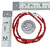 Coral Sterling Silver American Indian Navajo Bead Necklace SX10277