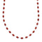 Navajo Coral Liquid Silver American Indian Bead Necklace SX10278