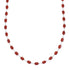 Navajo Coral Liquid Silver American Indian Bead Necklace SX10278