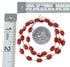 Navajo Coral Liquid Silver American Indian Bead Necklace SX10278