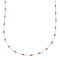 Coral Hand Strung Liquid Silver Necklace SX10279