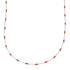 Coral Hand Strung Liquid Silver Necklace SX10279