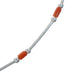 Native American Coral Hand Strung Liquid Silver Necklace SX10280