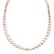 3-Strand Native American Coral Hand Strung Liquid Silver Necklace SX10281