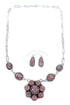 Navajo Rhodochrosite Sterling Silver Bead Necklace Set SX10286