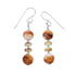Navajo Sterling Silver Oyster Shell Bead Hook Dangle Earrings SX10300