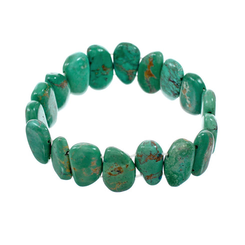 Genuine Southwest Turquoise Bead Stretch Bracelet SX10307