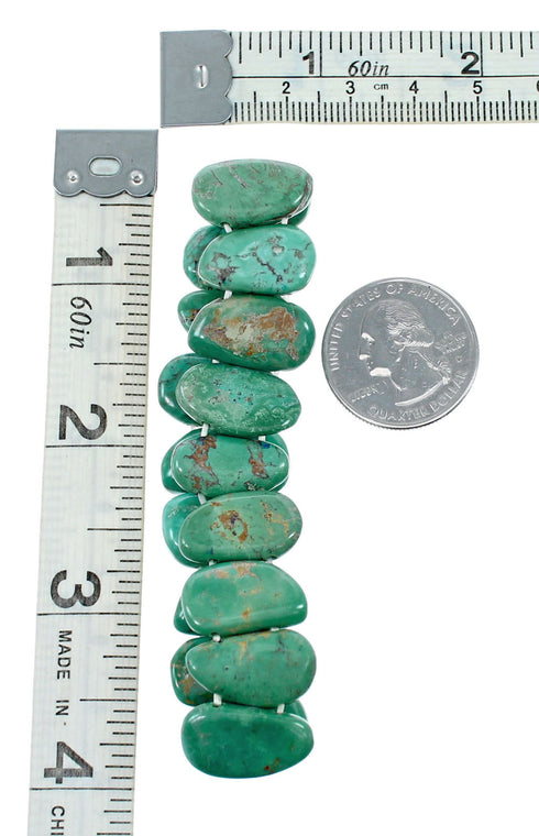Genuine Southwest Turquoise Bead Stretch Bracelet SX10307