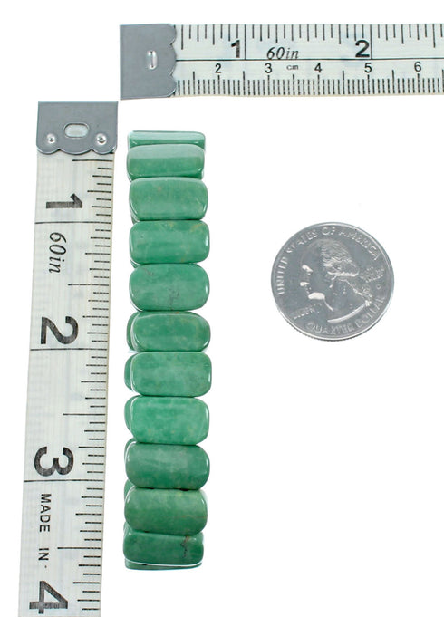Genuine Southwest Turquoise Bead Stretch Bracelet SX10309