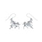 Horse Sterling Silver Hook Dangle Earrings SX10318