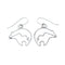 Authentic Sterling Silver Bear And Arrow Hook Dangle Earrings SX10319