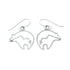 Authentic Sterling Silver Bear And Arrow Hook Dangle Earrings SX10319