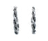 Sterling Silver Southwest Rope Twist Post Hoop Earrings SX10316