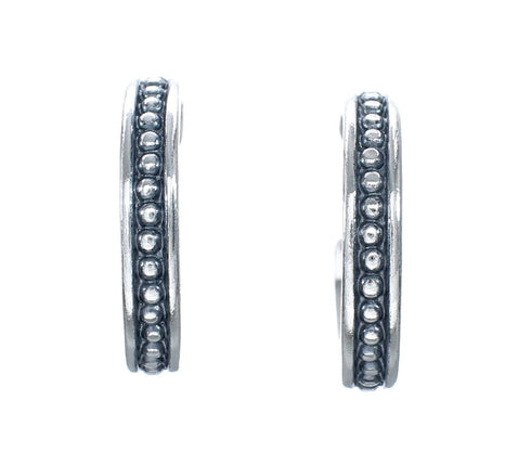 Sterling Silver Jewelry Native American Navajo Post Hoop Earrings SX10314