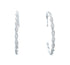 Navajo Authentic Twisted Sterling Silver Post Hoop Earrings SX10315