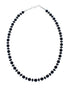 Onyx Sterling Silver American Indian Bead Necklace SX10310