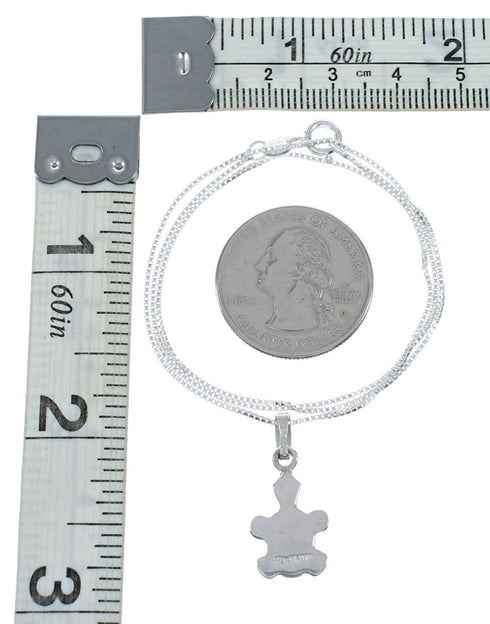 Genuine Sterling Silver Turtle Italian Box Chain Necklace Set SX10321