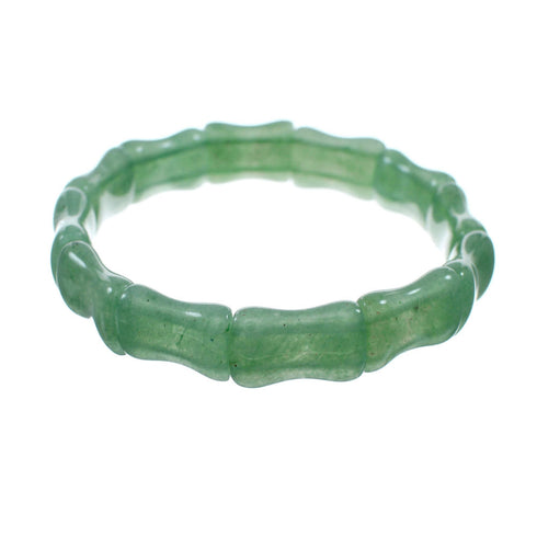 Green Jade Stretch Bead Bracelet SX10340